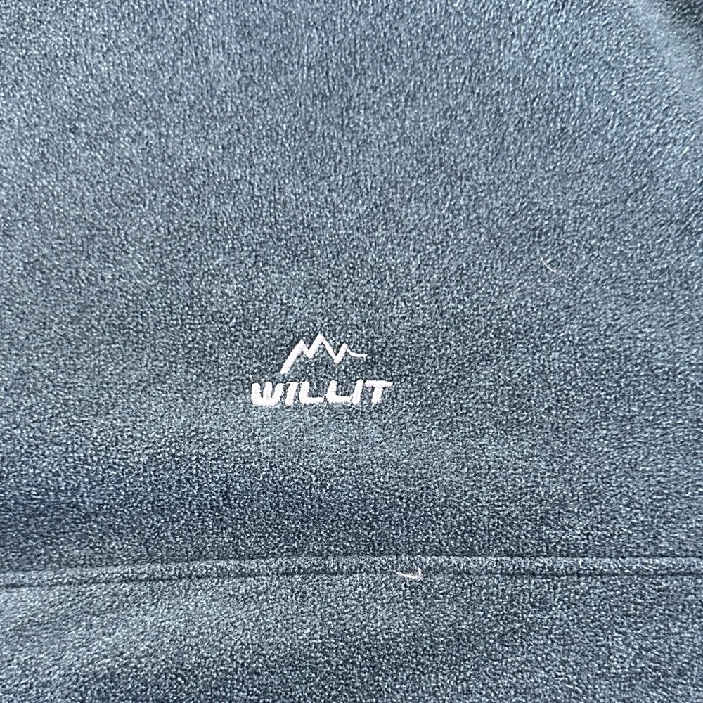 Men's Blue Quarter-Zip Sweater - Picture 3 of 7